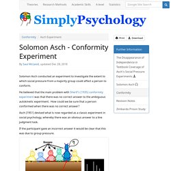 Asch Conformity Experiment