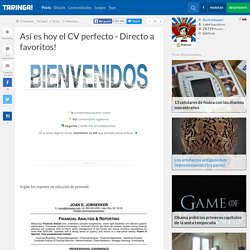 Taringa - Así es hoy el CV perfecto