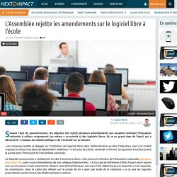 L'Assemblée rejette les amendements sur le logiciel libre à l'école