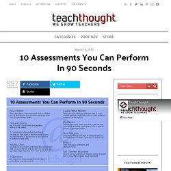 10 Assessments You Can Perform in 90 Seconds