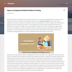 Signs an Assignment Help Revolution Is Coming