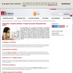 Formation assistante : 10 astuces pour gérer efficacement votre agenda