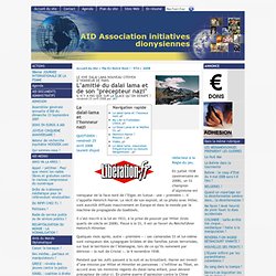 L'amitié du dalai lama et de son "précepteur nazi" - [AID Association initiatives dionysiennes]