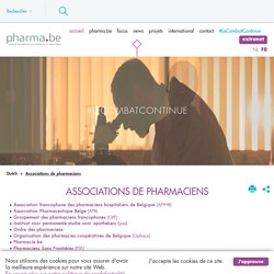 pharma.be - Associations de pharmaciens