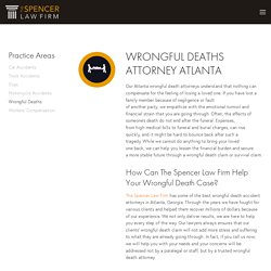 Wrongful Death Lawyer Atlanta GA — The Spencer Law Firm