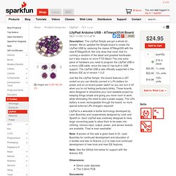 LilyPad Arduino USB - ATmega32U4 Board - DEV-11190