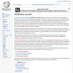Attribution causale