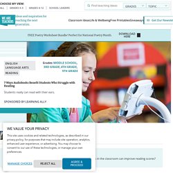 Audiobooks help Struggling Readers