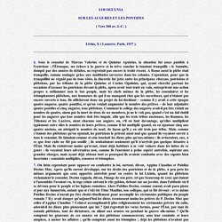 Lex Ogulnia de auguribus et pontificibus ( Trad. française )