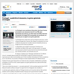 Portugal : austérité et récession, la grève générale envisagée
