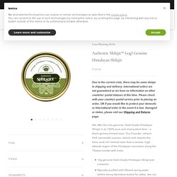 Genuine Himalayan Shilajit Resin
