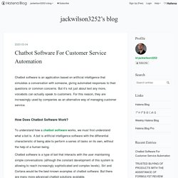 Chatbot Software For Customer Service Automation