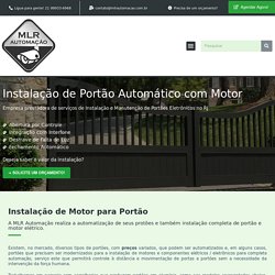Automatização de Portão – Automação Residencial