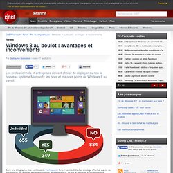 Windows 8 au boulot : avantages et inconvénients
