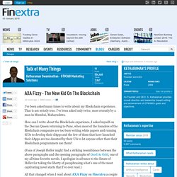 AXA Fizzy - The New Kid On The Blockchain