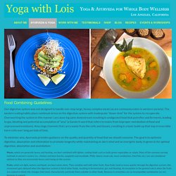 ayurveda food combining guidelines