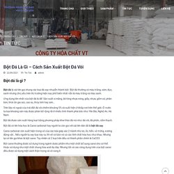 Bột Đá Vôi Là Gì - Cách Sản Xuất Đá Xay - Hoá chất VT