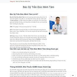 Bác Sỹ Trần Đức Minh Tâm