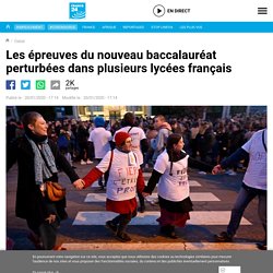 Les épreuves du nouveau baccalauréat perturbées dans plusieurs lycées français