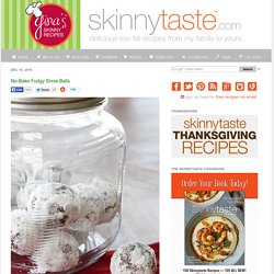 No-Bake Fudgy Snow Balls