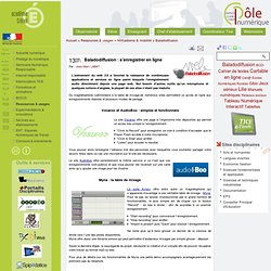 Baladodiffusion : s'enregistrer en ligne