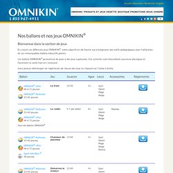 Les ballons OMNIKIN & Jeux récréatifs de groupe