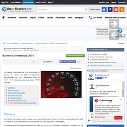 Barème kilométrique 2014