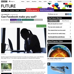 Can Facebook make you sad?