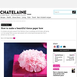 How to wrap a gift: Use tissue paper for a...