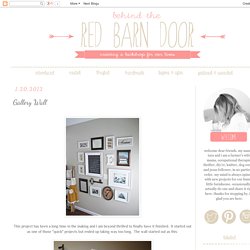 behind the red barn door: Gallery Wall