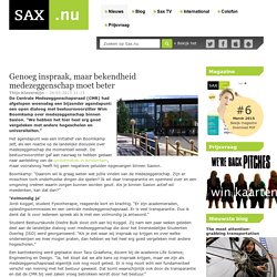 Genoeg inspraak, maar bekendheid medezeggenschap moet beter