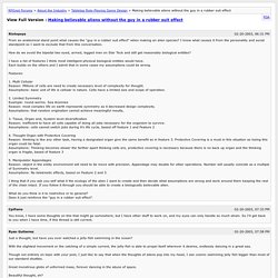Making believable aliens without the guy in a rubber suit effect [Archive] - RPGnet Forums
