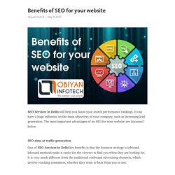 Benefits of SEO for your website