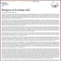 Bergson et le temps réel