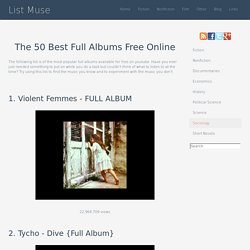 The 50 Best Full Albums Free Online