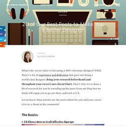 20 of Our Best Posts to Make You a Better Designer