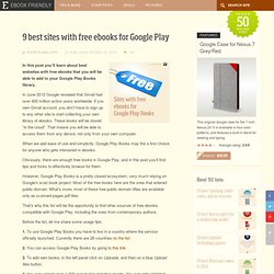9 best sites with free ebooks for Google Play