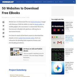 20 Best Websites To Download Free EBooks