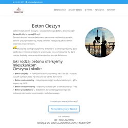 Betoniarnia, beton Cieszyn