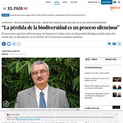 “La pérdida de la biodiversidad es un proceso silencioso”