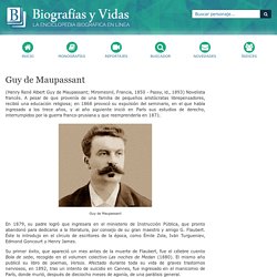 Biografia de Guy de Maupassant