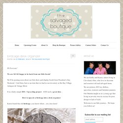 Birdcage desk organizer - How to convert an old birdcage into a desk organizer