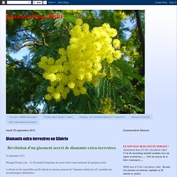 Diamants extra-terrestres en Sibérie