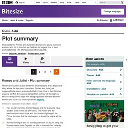 BBC Bitesize - GCSE English Literature - Plot summary - AQA - Revision 1