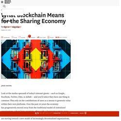What Blockchain Means for the Sharing Economy