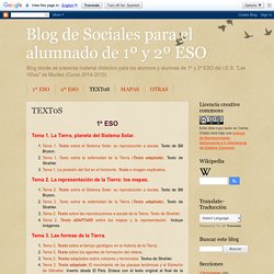 Blog de Sociales para el alumnado de 1º y 2º ESO: TEXT0S