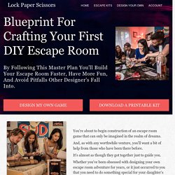 Blueprint for crafting your 1st escape room