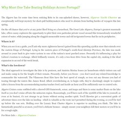 Why Must One Take Boating Holidays Across Portugal?