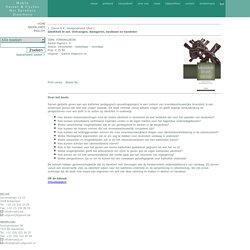 Identiteit in-zet. Ontvangen, dialogeren, beslissen en handelen.
