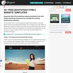 20+ Best Free Bootstrap Website Templates